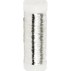 Försilvrad tråd, tjocklek 0,2 mm, försilvrad, 50 g, 110 m/ 1 rl.