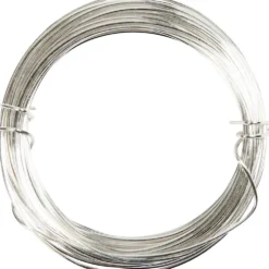 Försilvrad tråd, tjocklek 0,8 mm, försilvrad, 6 m/ 1 rl.