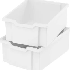 Förvaringslåda, medium, H: 14,8 cm, D: 42 cm, B: 31 cm, vit, 2 st./ 1 förp.