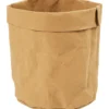 Förvaringspåse, H: 12 cm, Dia. 11 cm, 350 g, ljusbrun, 1 st.