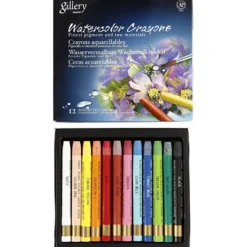 Gallery Akvarell, L: 9,3 cm, mixade färger, 12 st./ 1 förp.