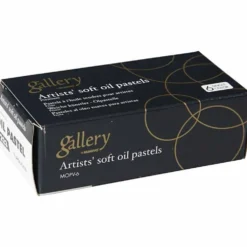 Gallery Oljepastellkritor Premium, L: 7 cm, tjocklek 11 mm, turkosblå (223), 6 st./ 1 förp.