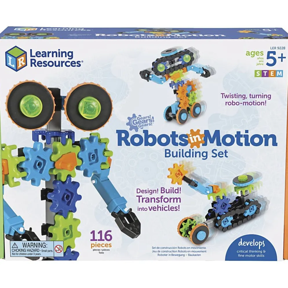 Gears! Gears! Gears!®-robotar i rörelse, 116 delar/ 1 förp.