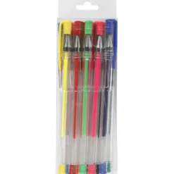 Gel kulspetspennor, spets 0,8 mm, mixade färger, 10 mix./ 1 förp.