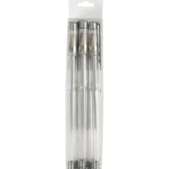 Gel kulspetspennor, spets 0,8 mm, silver, 6 st./ 1 förp.