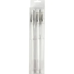 Gel kulspetspennor, spets 0,8 mm, vit, 6 st./ 1 förp.
