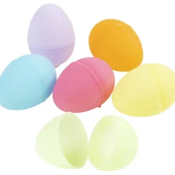 Ägg, H: 4,5 cm, Dia. 3 cm, pastellfärger, 24 st./ 1 förp.