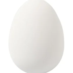 Ägg, H: 4 cm, Dia. 2,5 cm, vit, 18 st./ 1 förp.