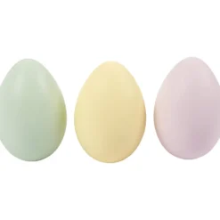 Ägg, H: 6 cm, pastellfärger, 12 st./ 1 förp.