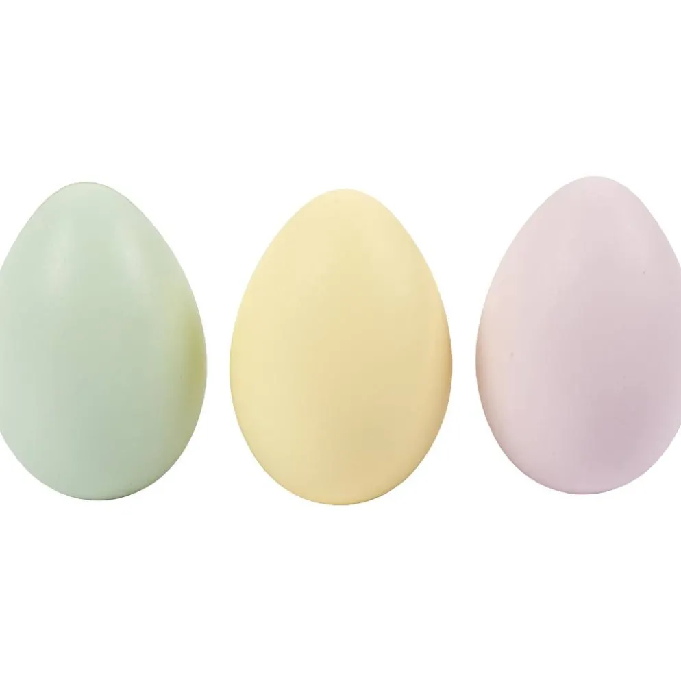 Ägg, H: 6 cm, pastellfärger, 12 st./ 1 förp.