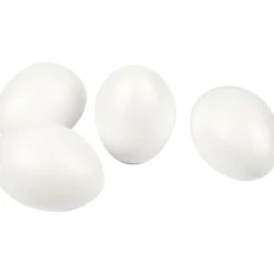 Ägg, H: 10 cm, vit, 25 st./ 1 förp.