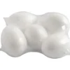 Ägg, H: 6 cm, vit, 5 st./ 1 förp.