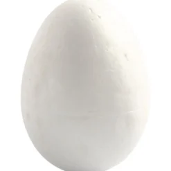 Ägg, H: 4,8 cm, vit, 100 st./ 1 förp.