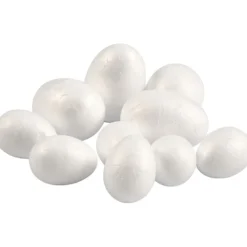 Ägg, H: 35+48 mm, B: 25+35 mm, vit, 10 st./ 1 förp.