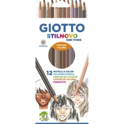 GIOTTO Stilnovo färgblyerts, Dia. 6,8 mm, spets 3,3 mm, hudfärger, 12 st./ 1 förp.