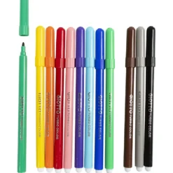 GIOTTO-tuschpennor, spets 2,8 mm, mixade färger, 12 st./ 1 förp.