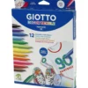 GIOTTO Tygtusch, spets 4 mm, mixade färger, 12 st./ 1 förp.