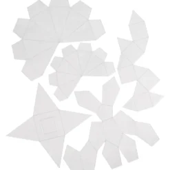 Gjutformar, geometriska former, H: 6-13 cm, transparent, 5 st./ 1 förp.