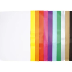 Glanspapper, ark 32x48 cm, 80 g, mixade färger, 11x25 ark/ 1 förp.