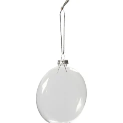 Glaskula, Dia. 8 cm, tjocklek 2,1 cm, 6 st./ 1 förp.