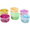 Glitter clay, glada färger, 6x20 g/ 1 förp.