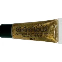 Glittergel ansiktsmålning, guld, 25 ml/ 1 burk