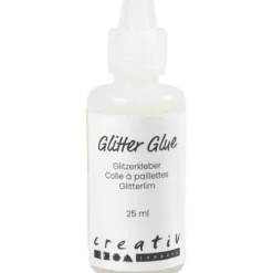 Glitterlim, holografiskt vit, 25 ml/ 1 flaska