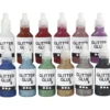 Glitterlim, mixade färger, 12x25 ml/ 1 förp.