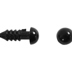 Ögon och nosar för modellering, Dia. 3+6 mm, stl. 8x6+14x11 mm, svart, 20 set/ 1 förp.