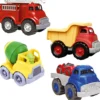 Green Toys bilar, stl. 13-30 cm, 4 st./ 1 set