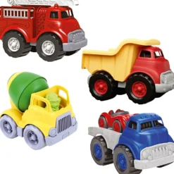 Green Toys bilar, stl. 13-30 cm, 4 st./ 1 set