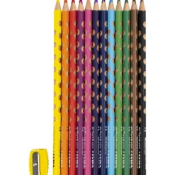 Groove Slim färgpennor, L: 18 cm, kärna 3,3 mm, mixade färger, 12 st./ 1 förp.