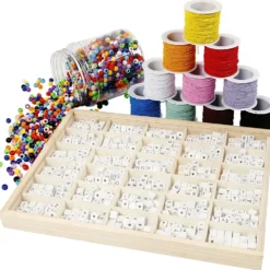 Grupp DIY Kit Bokstavspärlor på armband, 1 set