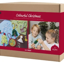 Grupp DIY Kit Färgglad Jul, Julfigurer, mixade färger, 1 förp.