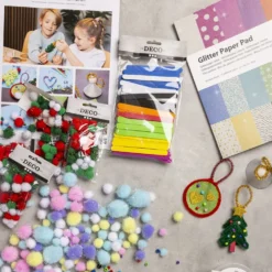 Grupp DIY Kit Färgglad Jul, Julfigurer, mixade färger, 1 förp.