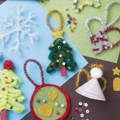 Grupp DIY Kit Färgglad Jul, Julfigurer, mixade färger, 1 förp.
