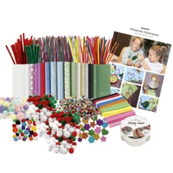 Grupp DIY Kit Färgglad Jul, Julfigurer, mixade färger, 1 förp.