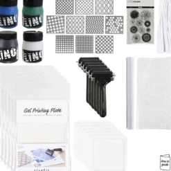 Grupp DIY Kit Geltryck, Färgstarka tryck, 1 förp.
