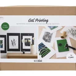 Grupp DIY Kit Geltryck, Färgstarka tryck, 1 förp.