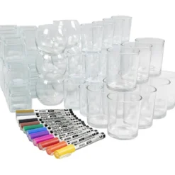 Grupp DIY Kit Ljushållare med porslinstusch, 1 set