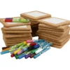 Grupp DIY Kit Måla grytunderlägg, stl. 15,5x15,5 cm, mixade färger, 1 set