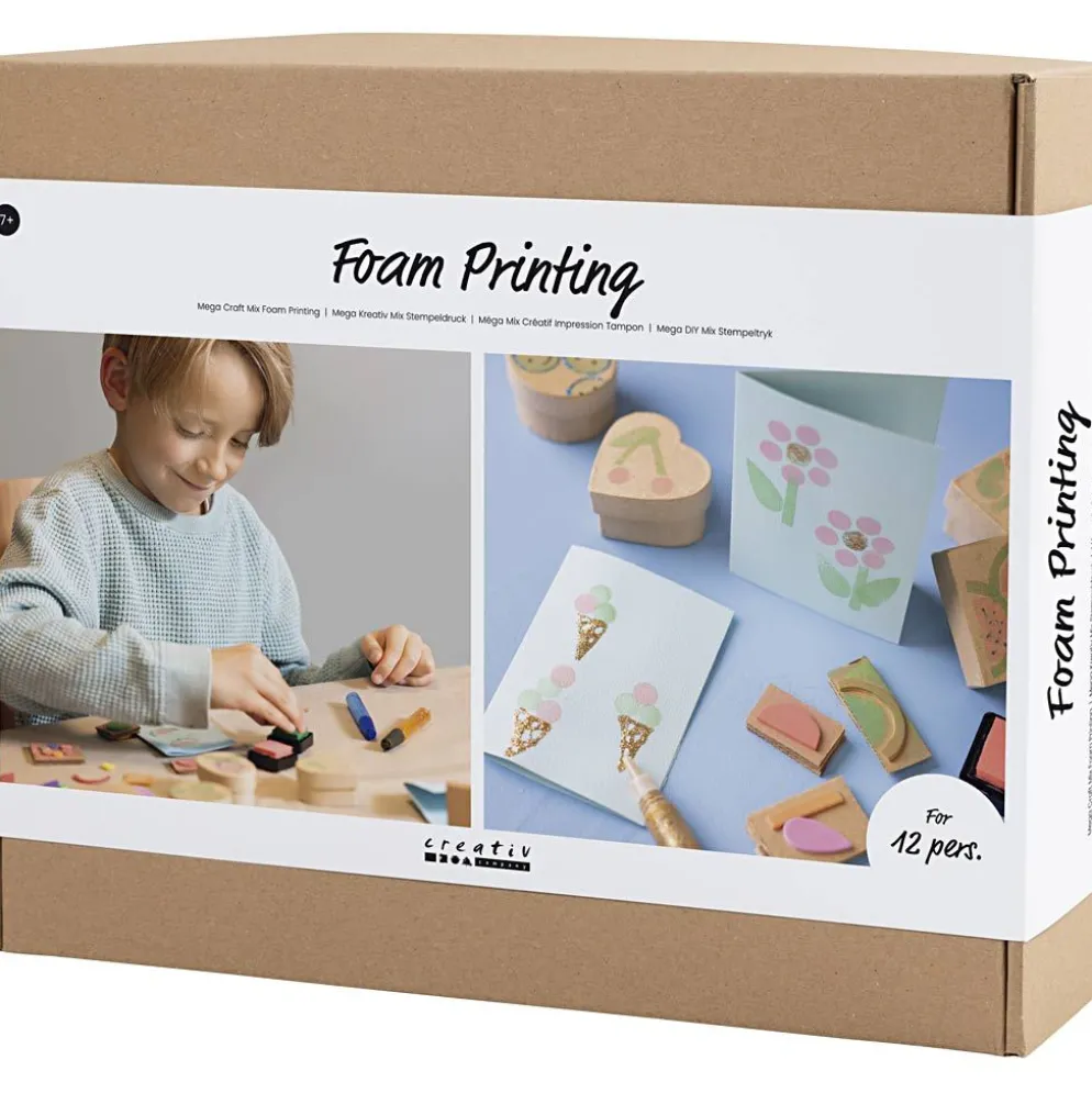 Grupp DIY Kit Stämpeltryck, Kort och askar, 1 förp.