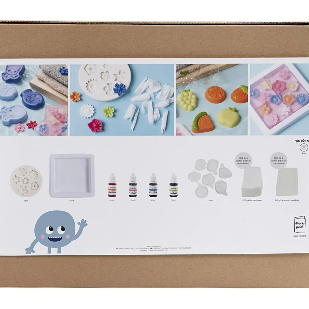 Grupp DIY Kit Tvåltillverkning, blå, grön, orange, rosa, 1 förp.