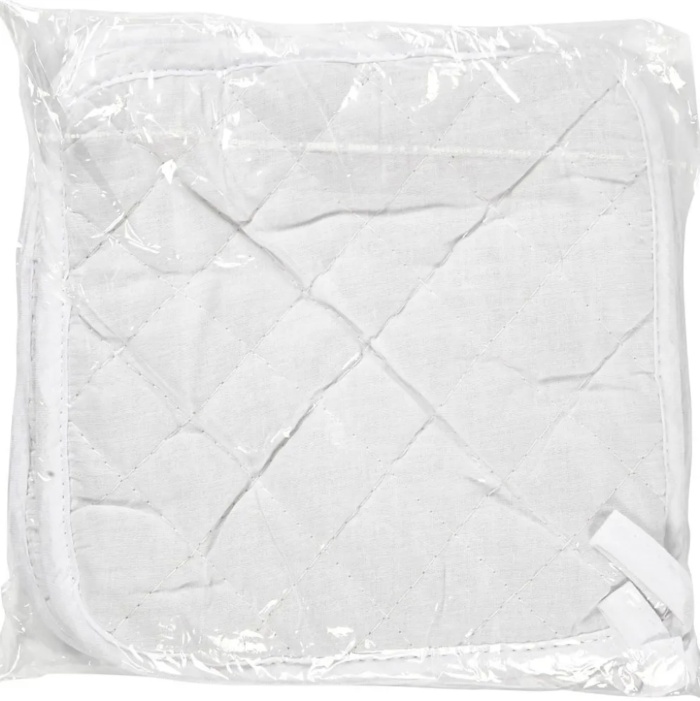 Grytlappar, stl. 20x20 cm, 145 g, vit, 4 st./ 1 förp.
