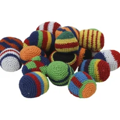 Hacky sack-bollar, Dia. ca 5 cm, 24 st./ 1 förp.