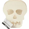 Halloweenfigur, Döskalle, H: 13,5 cm, D: 3 cm, B: 11,5 cm, 1 st.