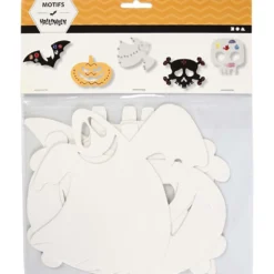 Halloween figur, stl. 25x17 cm, 230 g, vit, 16 st./ 1 förp.