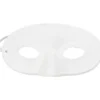 Halvmaske, H: 9,5 cm, B: 18,5 cm, vit, 1 st.