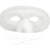Halvmaske, H: 10 cm, B: 17,5 cm, vit, 1 st.