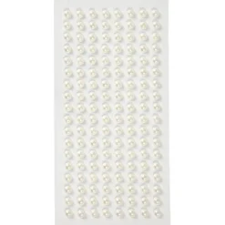 Halvpärlor, Dia. 5 mm, vit, 144 st./ 1 förp.